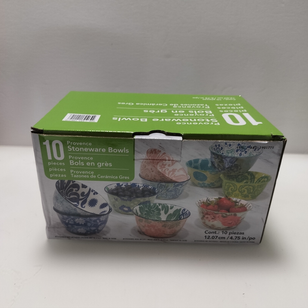 Provence Colorful Stoneware Bowls Set